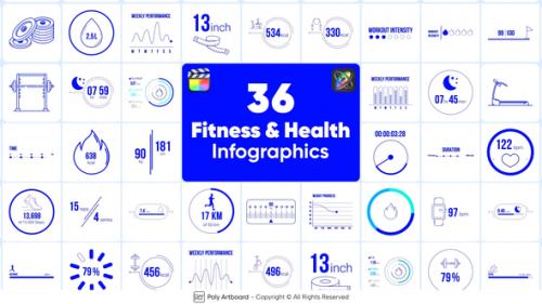 Fitness & Health Infographics For Final Cut Pro X - 49834558