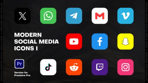 Modern Social Media Icons I | MOGRT - 49835788