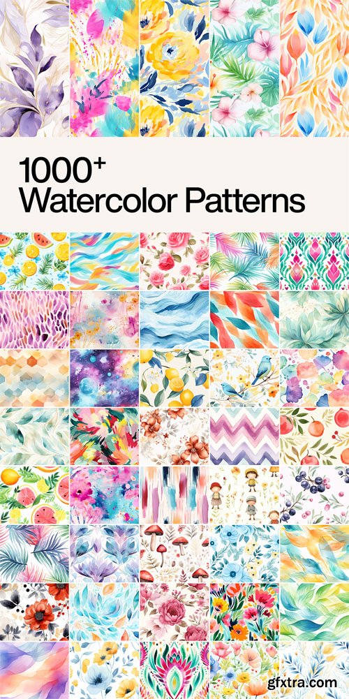 Watercolor Patterns - 1000+ Textures