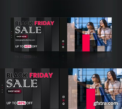 Black Friday Sale - Web Banner PSD Template