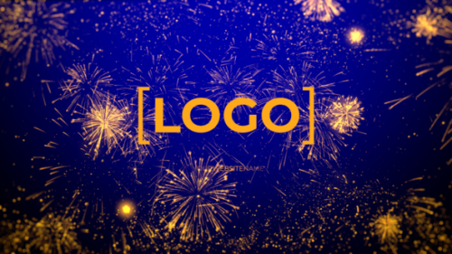 New Year Fireworks Logo FCP - 49851657