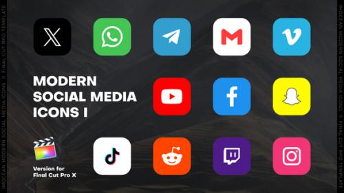 Modern Social Media Icons I | FCPX - 49853690
