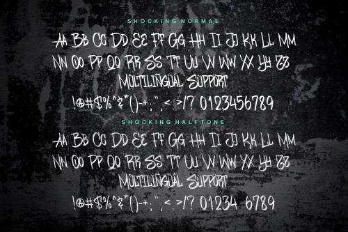 Deeezy - Shocking Graffity Font Deeezy - Shocking Graffity Font