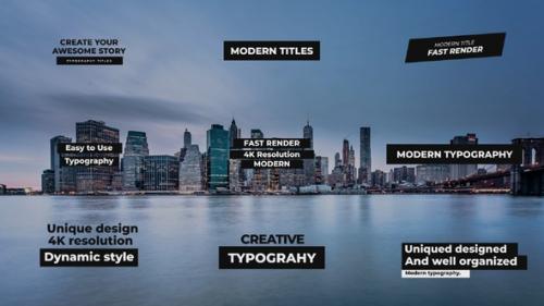 Modern Typography Titles - 49797380
