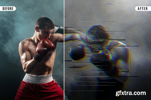 Glitch Photo Effect XUNKNSG