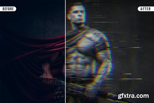 Glitch Photo Effect XUNKNSG