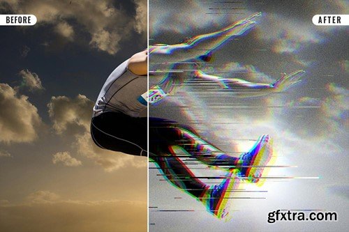 Glitch Photo Effect XUNKNSG