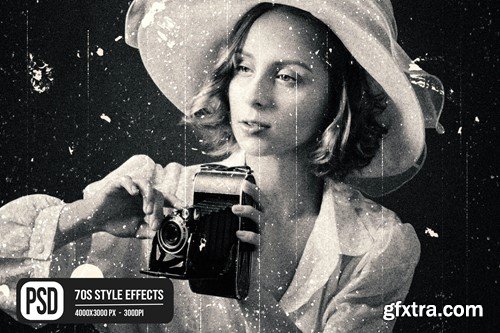 70s Style Photo Effects 3RC93PJ