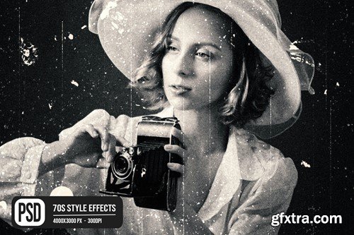 70s Style Photo Effects 3RC93PJ 70s Style Photo Effects 3RC93PJ