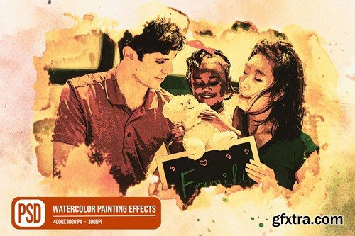 Watercolor Painting Photo Effects 6VWZ5AS Watercolor Painting Photo Effects 6VWZ5AS