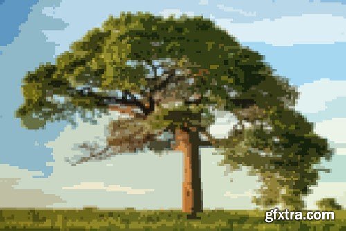 Pixels Photo Effect for Posters B9E84GQ Pixels Photo Effect for Posters B9E84GQ