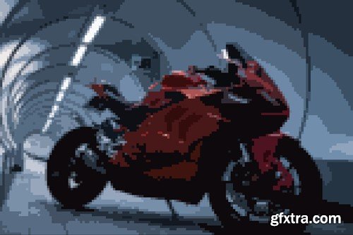 Pixels Photo Effect for Posters B9E84GQ Pixels Photo Effect for Posters B9E84GQ