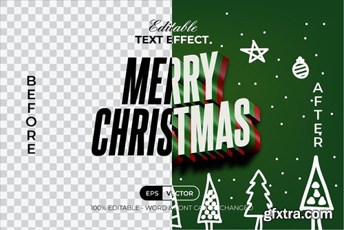 Merry Christmas Text Effect 3D Style MTZYSVA Merry Christmas Text Effect 3D Style MTZYSVA