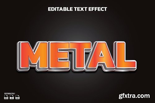 Metal editable text effect 9YRLZZU Metal editable text effect 9YRLZZU