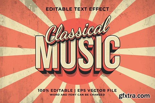 Classical Music 3d Vector Editable Text effect BPZTCTX Classical Music 3d Vector Editable Text effect BPZTCTX