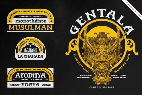 Deeezy - Gentala Vintage Display Font