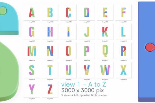 Deeezy - Color Puzzle - 3D Lettering Deeezy - Color Puzzle - 3D Lettering