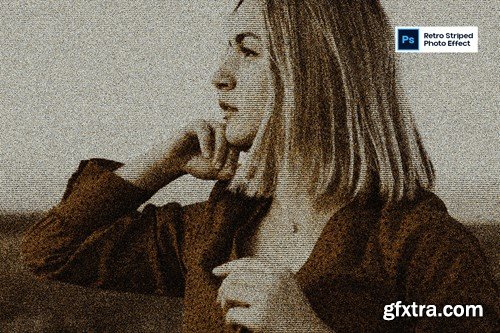 Retro Striped Photo Effect FL437K9