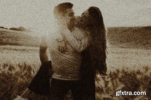 Retro Striped Photo Effect FL437K9