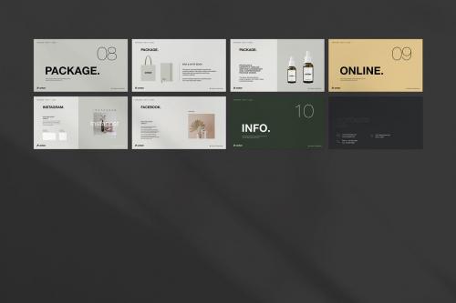 AMBER | Brand Guidelines PowerPoint Template