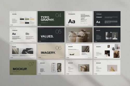 AMBER | Brand Guidelines PowerPoint Template