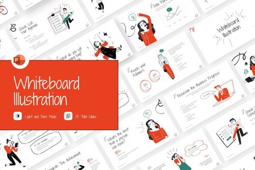 Whiteboard Illustration PowerPoint Template
