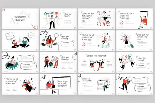 Whiteboard Illustration PowerPoint Template