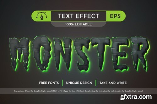 Zombie - Editable Text Effect, Font Style XBUUWRE Zombie - Editable Text Effect, Font Style XBUUWRE