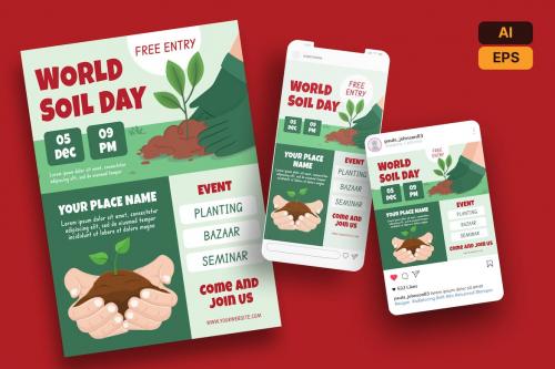 World Soil Day Flyer Ai & EPS Template