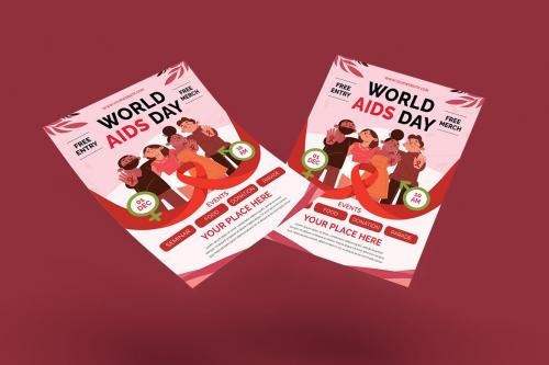 World Aids Day Flyer Ai & EPS Template