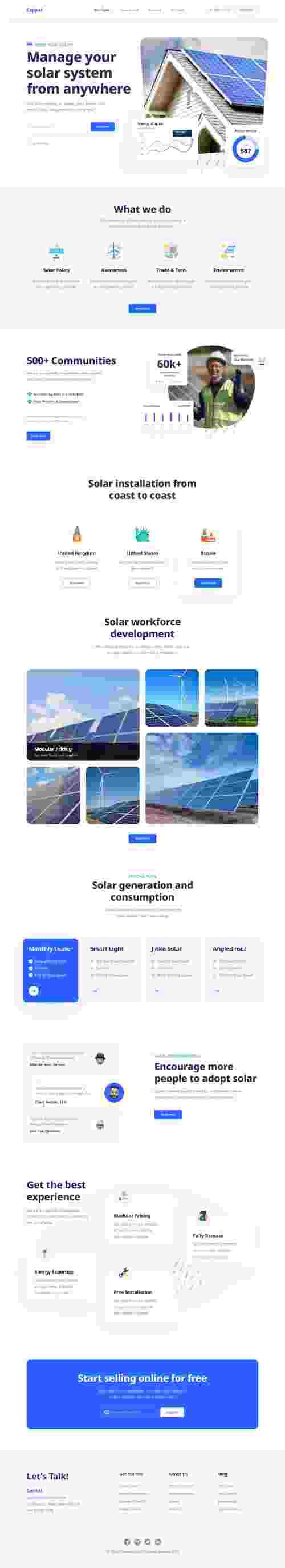 UIHut - Capital Solar Energy Website - 12106