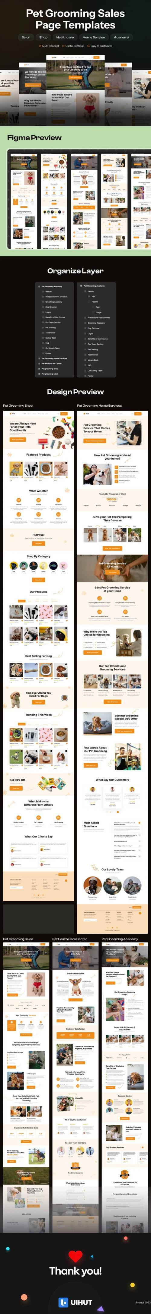 UIHut - Pet Grooming Businesses Templates - 25767