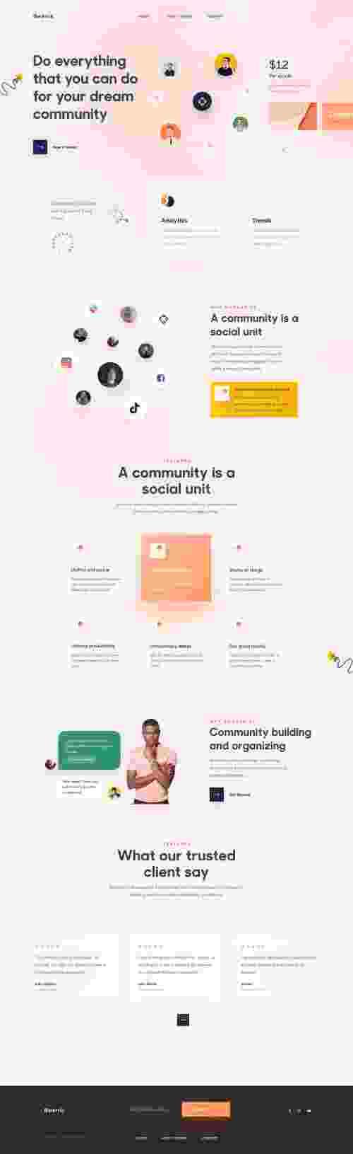 UIHut - Community Conceptual Landing Page - 8670
