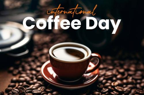 International Coffee Day Background And Banner Design