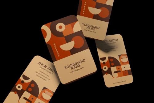 Round Business Card ver.2 - Mockup