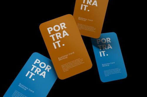 Round Business Card ver.2 - Mockup