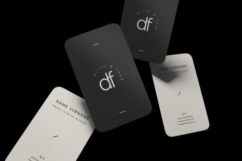 Round Business Card ver.2 - Mockup
