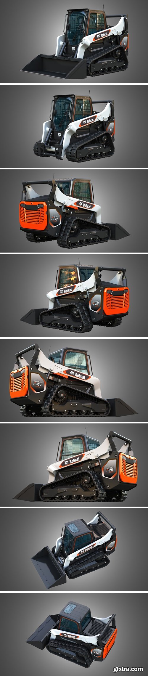 3D Bobcat T76 Platinum Compact Track Loader 3D model