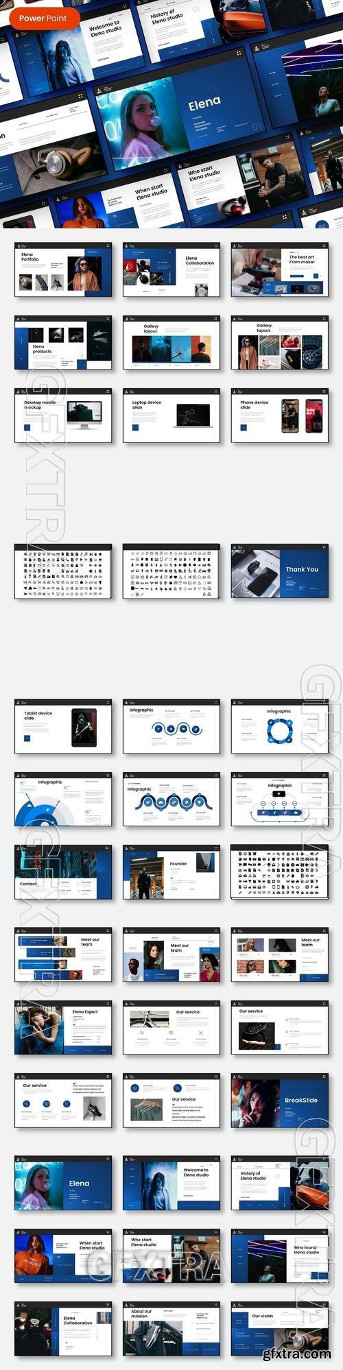 Elena - Business PowerPoint Template DU2FFGN Elena - Business PowerPoint Template DU2FFGN