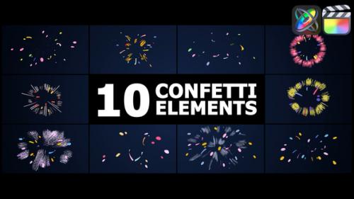 Holiday Confetti Elements | FCPX - 49833364