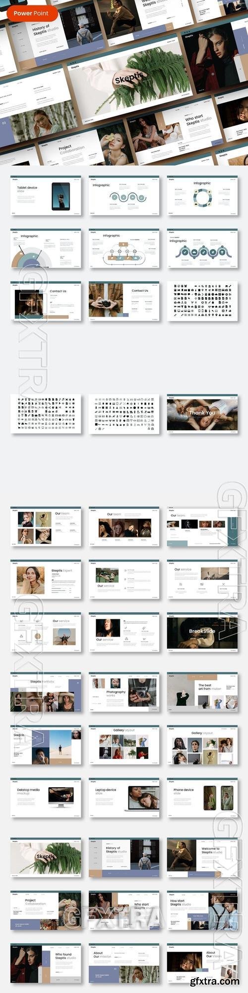 Skeptis - Business PowerPoint Template UJNXWY3