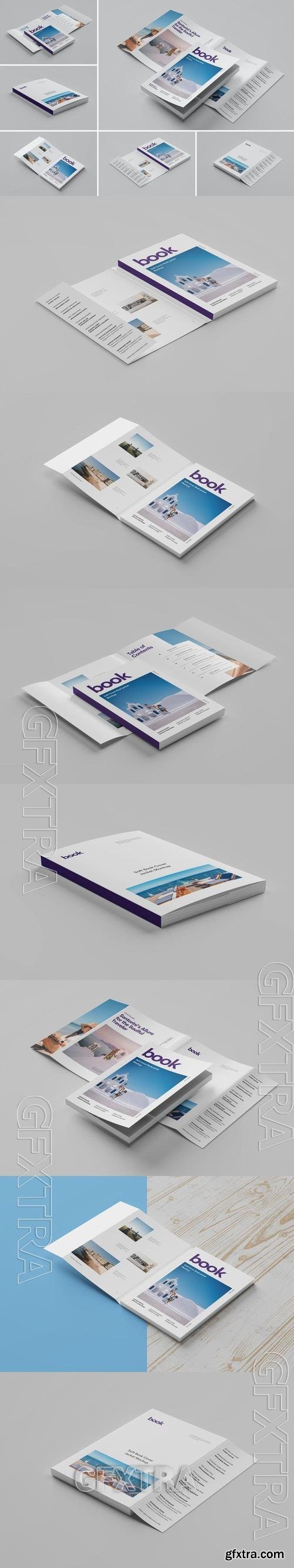 Soft Book Cover Jacket Mockup 7N346ZY Soft Book Cover Jacket Mockup 7N346ZY