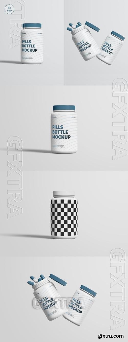 Pills Bottle Mockup CNVVGEQ Pills Bottle Mockup CNVVGEQ