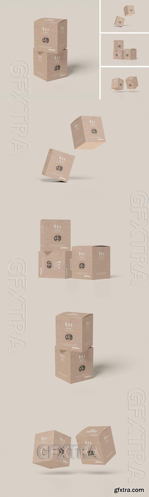 Square Box Packaging Mockup EUZ26SC Square Box Packaging Mockup EUZ26SC