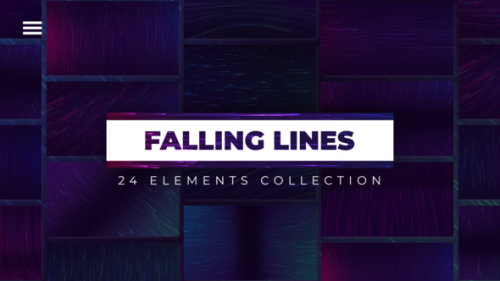 24 Falling Lines Backgrounds | Premiere Pro - 49842729