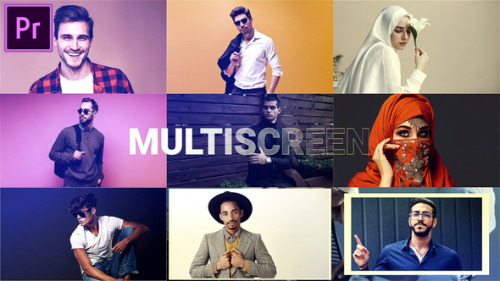 Rythmic Smooth Dynamic Opener Multiscreen Slideshow MOGRT for Premier Pro - 49872986