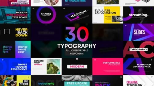 30 Modern Typography | Premiere Pro CC | MOGRT - 49896222