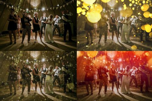 Gold Bokeh Photoshop Overlay Action