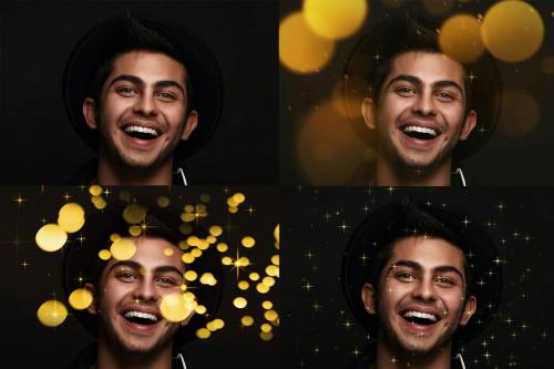 Gold Bokeh Photoshop Overlay Action