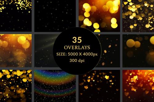 Gold Bokeh Photoshop Overlay Action